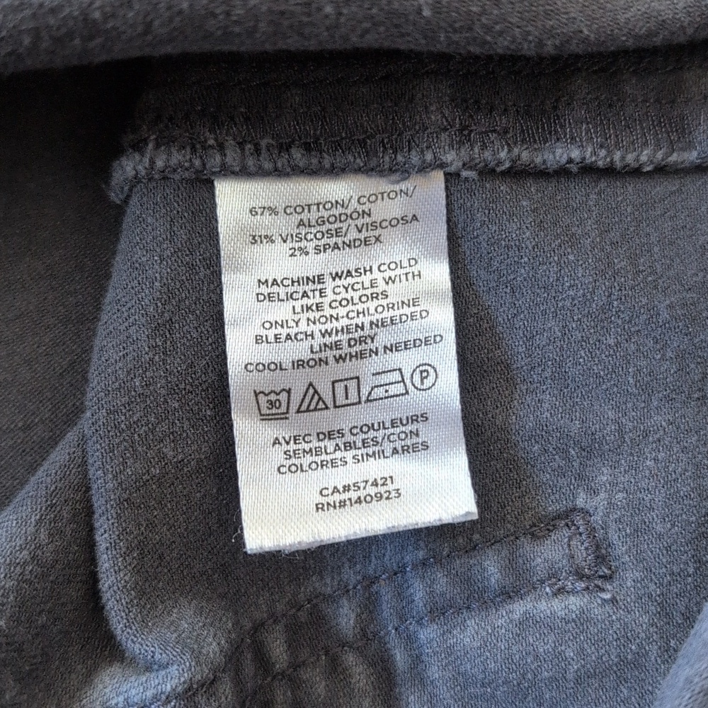 Loft Outlet Straight Crop Black Jeans Size 6 - Picture 8 of 8